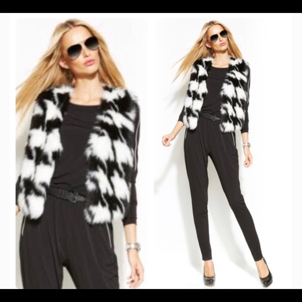 Michael Kors faux fur vest